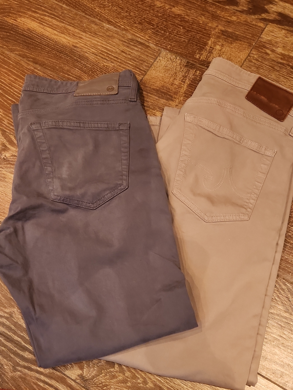 Men's Chino Pants in Blue and Khaki - Versatile Everyday Style By AG